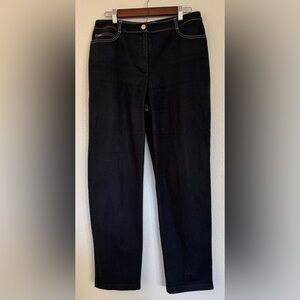 St.‎ John Sport Black Denim Pants 
16.5” Waist 33” Inseam Straight Leg size 12